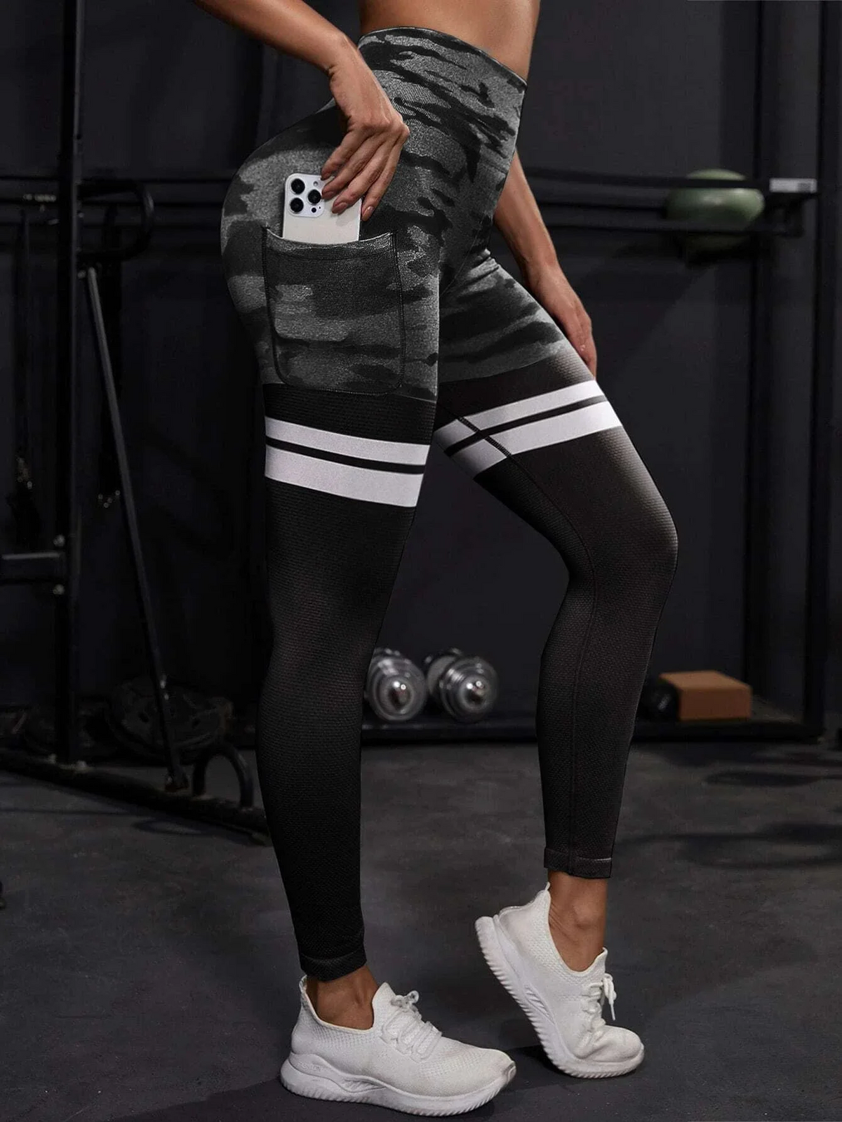 Camo Stripe leggings
