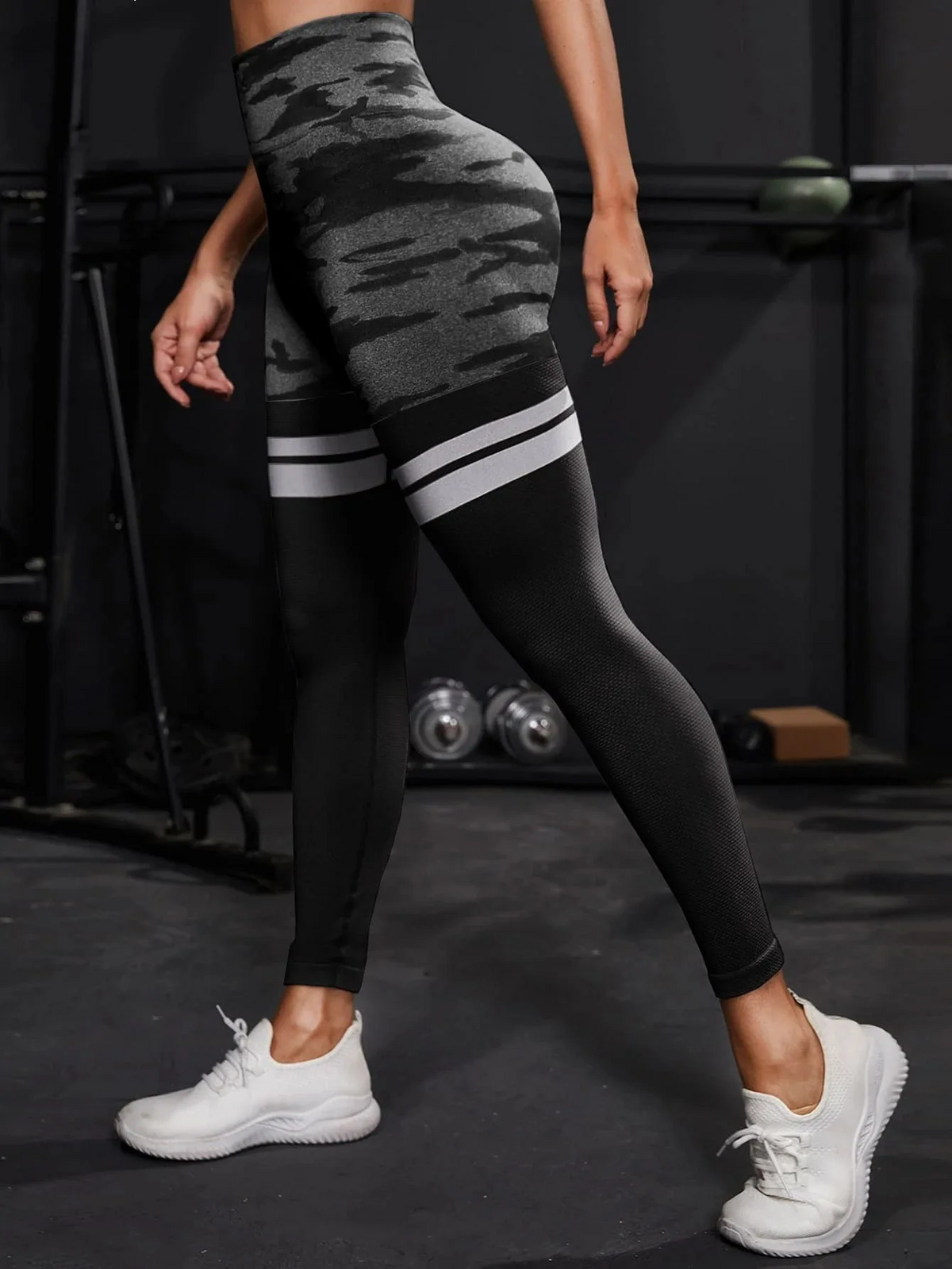 Camo Stripe leggings